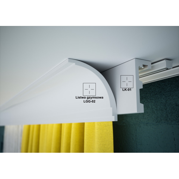 Cornisa Lisa LGG-02 – Poliuretano