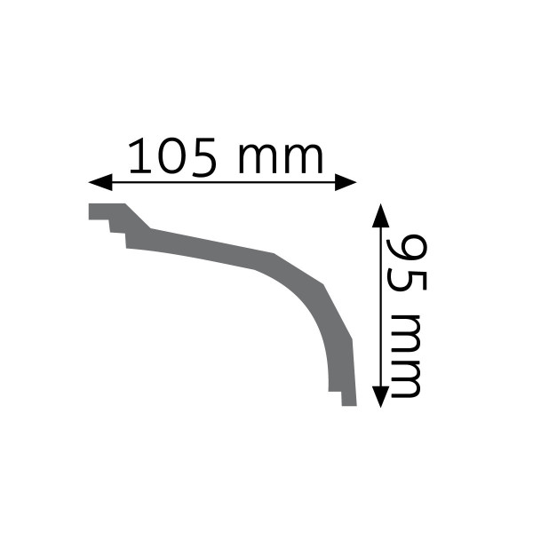 Cornisa Lisa LGG-05 – Poliuretano