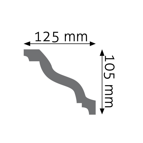 Cornisa Lisa LGG-20 – Poliuretano
