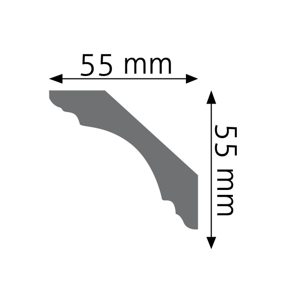 Cornisa Lisa Flexible LGG-22F – Poliuretano