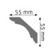Cornisa Lisa Flexible LGG-22F – Poliuretano