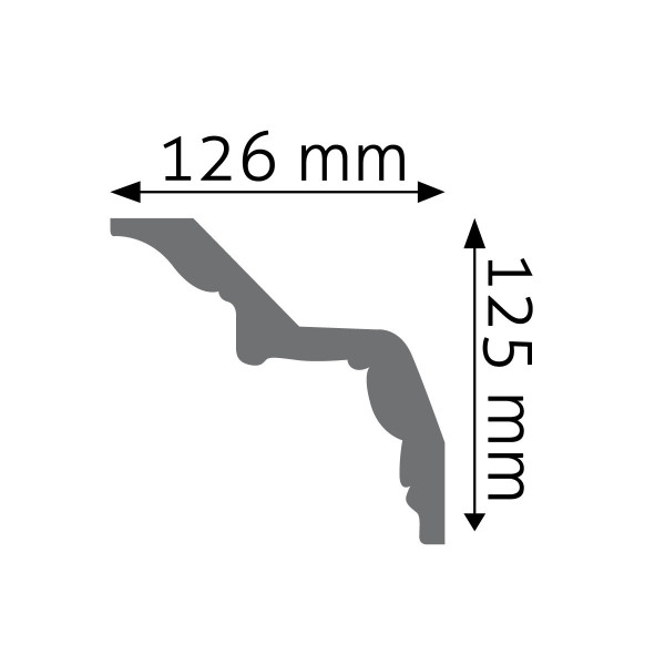 Cornisa Lisa LGG-34 – Poliuretano