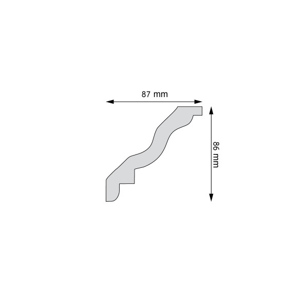 Cornisa Lisa Flexible LGG-45F