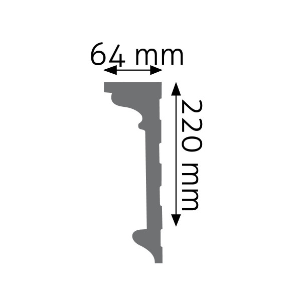 Moldura Lisa LNG-06 – Poliuretano