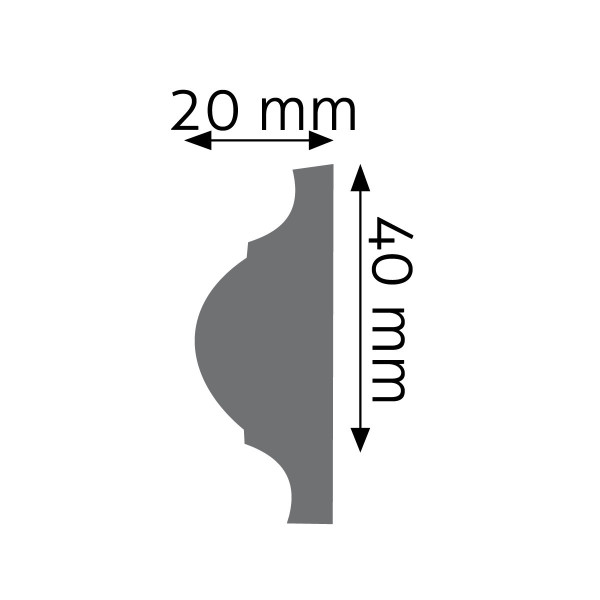 Moldura Lisa LNG-09 – Poliuretano