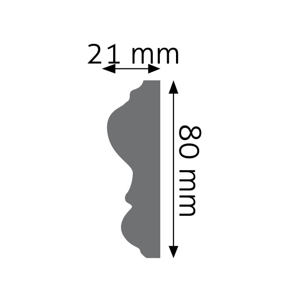 Moldura Lisa LNG-12 – Poliuretano