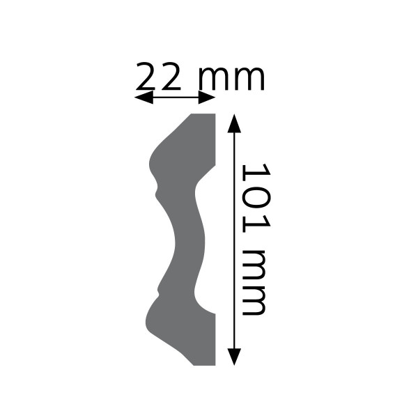 Moldura Lisa LNG-14 – Poliuretano