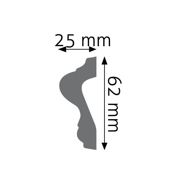 Moldura Lisa LNG-15 – Poliuretano