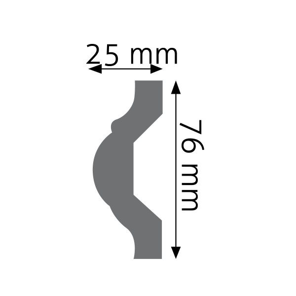 Moldura Lisa LNG-16 – Poliuretano