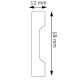 Rodapié LPC-32 – HDPS (Polímero de alta densidad)