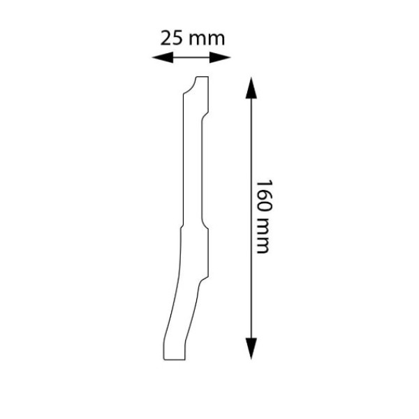 Rodapié LPC-35 – HDPS (Polímero de alta densidad)
