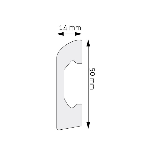 Rodapié LPC-04 – HDPS (Polímero de alta densidad)