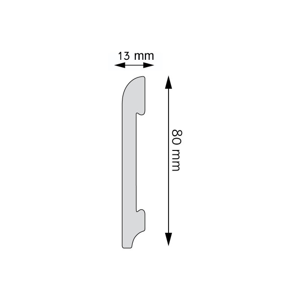 Rodapié LPC-11 – HDPS (Polímero de alta densidad)
