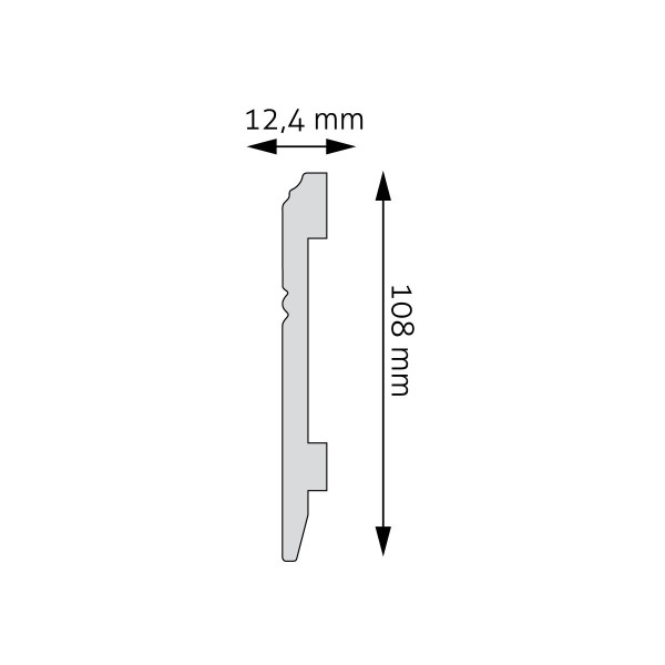 Rodapié LPC-18 – HDPS (Polímero de alta densidad)