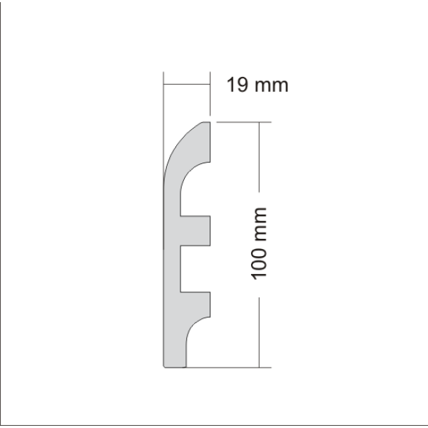 Rodapié LPC-19 – HDPS (Polímero de alta densidad)