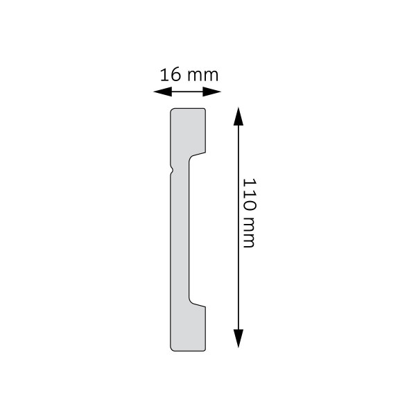 Rodapié LPC-20 – HDPS (Polímero de alta densidad)