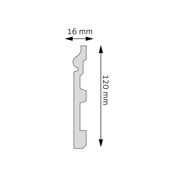 Rodapié LPC-22 – HDPS (Polímero de alta densidad)