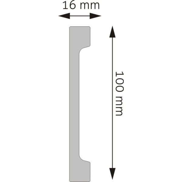 Rodapié LPC-29 – HDPS (Polímero de alta densidad)