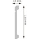 Rodapié LPC-30 – HDPS (Polímero de alta densidad)