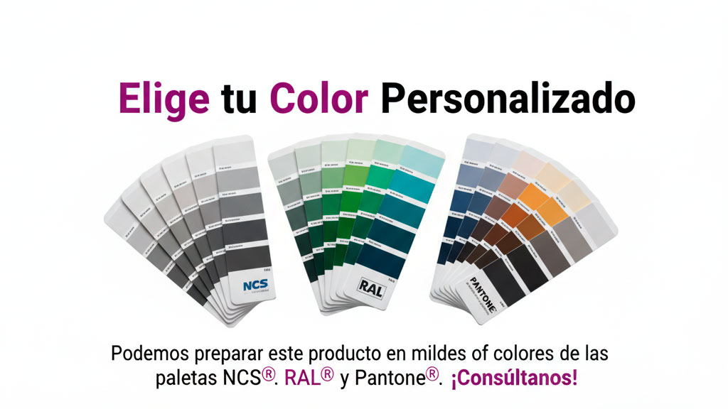 Banner del servicio de tintometría profesional para pinturas con las paletas de colores NCS, RAL y Pantone.